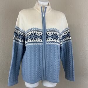 Vintage 1990’s Kerstin Adolphson Sweater Full Zip size Men’s XL Made in Sweden